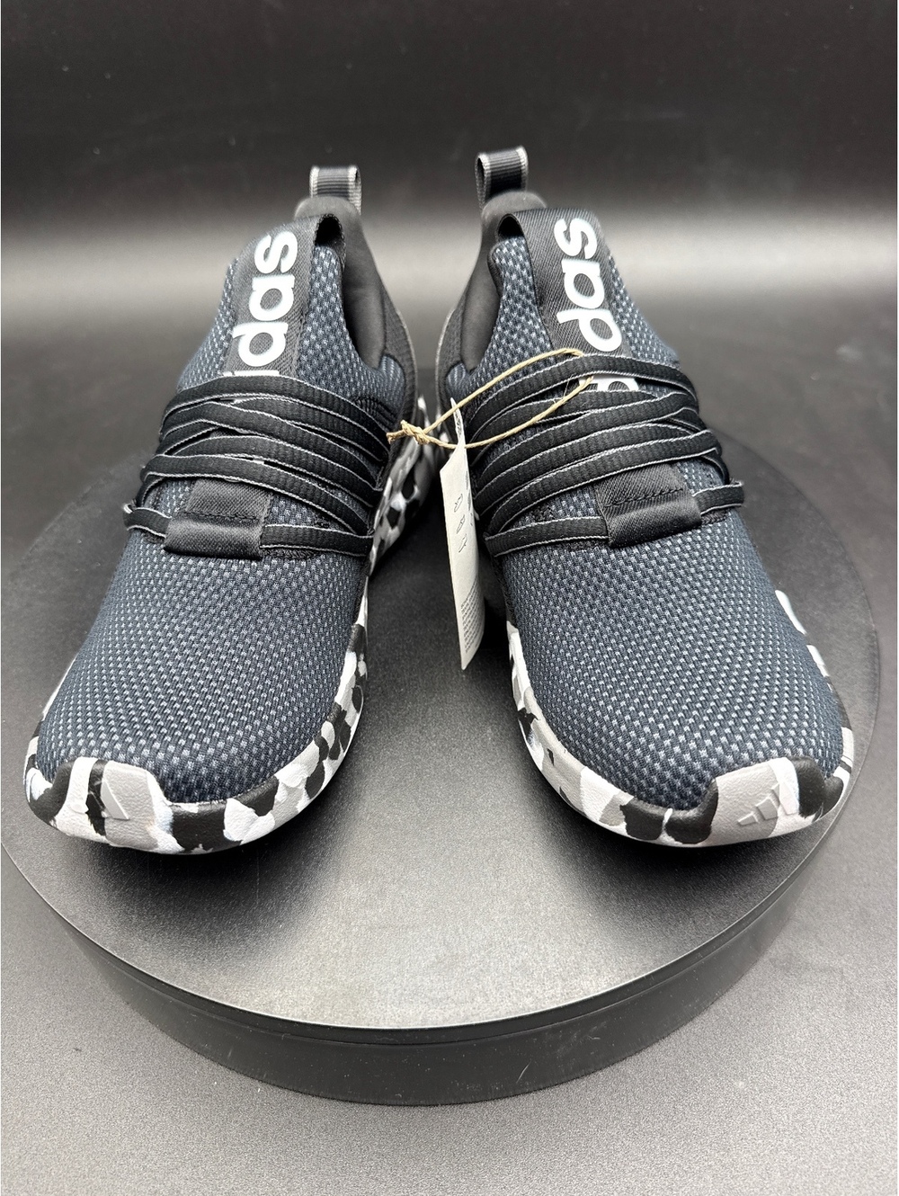 Adidas Lite Racer Adapt 7.0 K Kids Running Shoes Black Camo